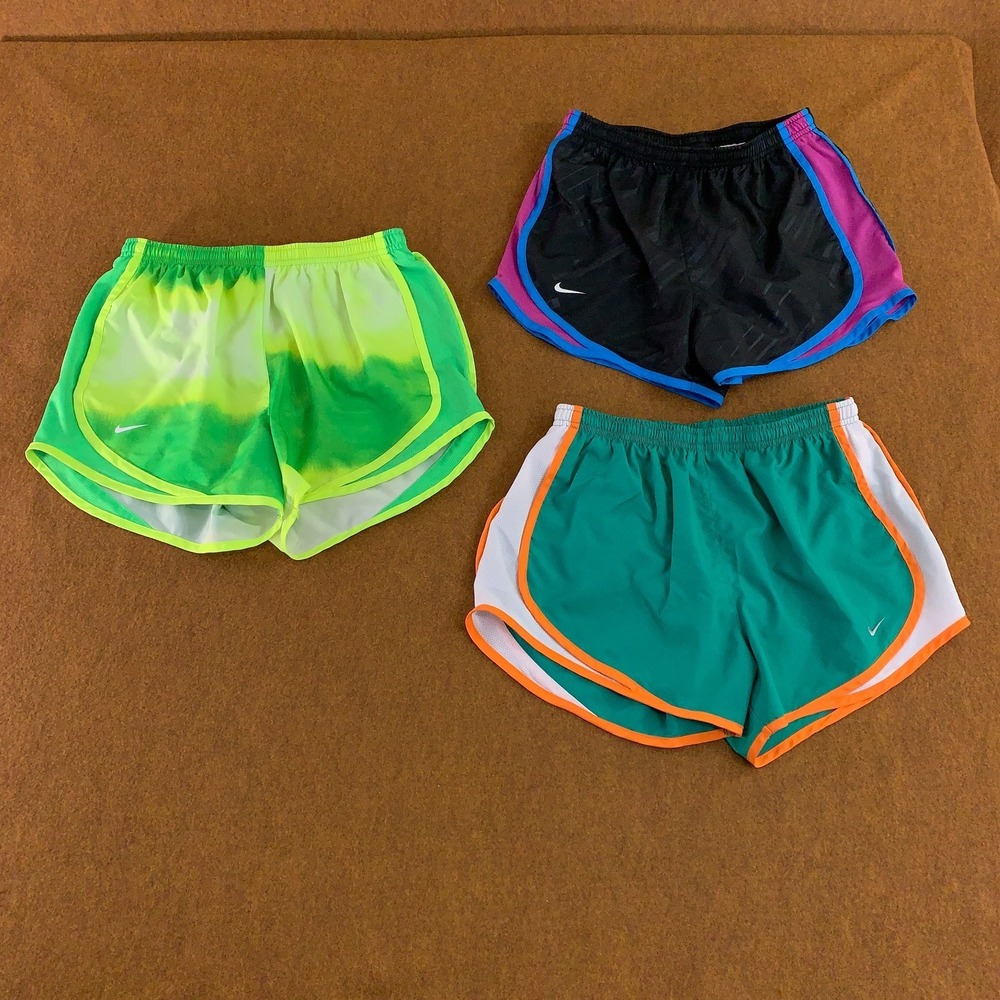 Lot of 3 Nike Dri Fit Womens Size Small Multicolor Athletic Running Shorts